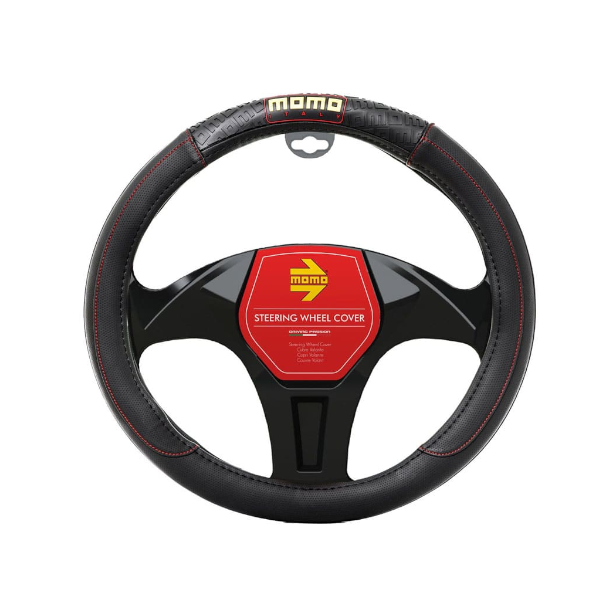 FORRO DE VOLANTE MOMO SWC004BR NEGRO/ROJO