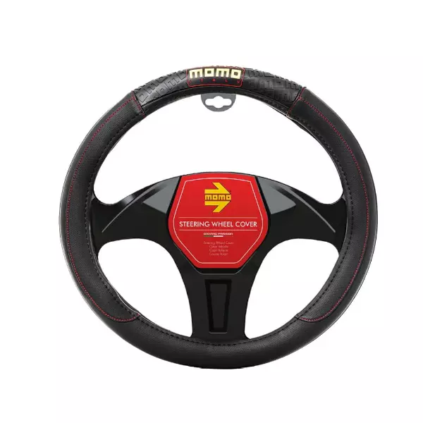 FORRO DE VOLANTE MOMO SWC004BR NEGRO/ROJO