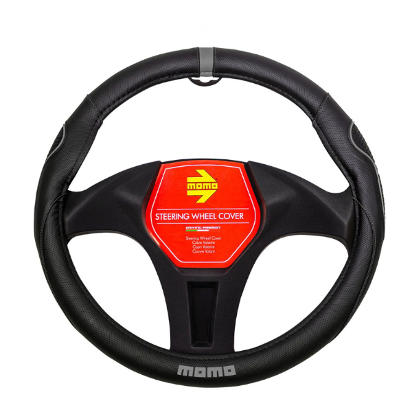 FORRO DE VOLANTE MOMO SWC014BG NEGRO/GRIS