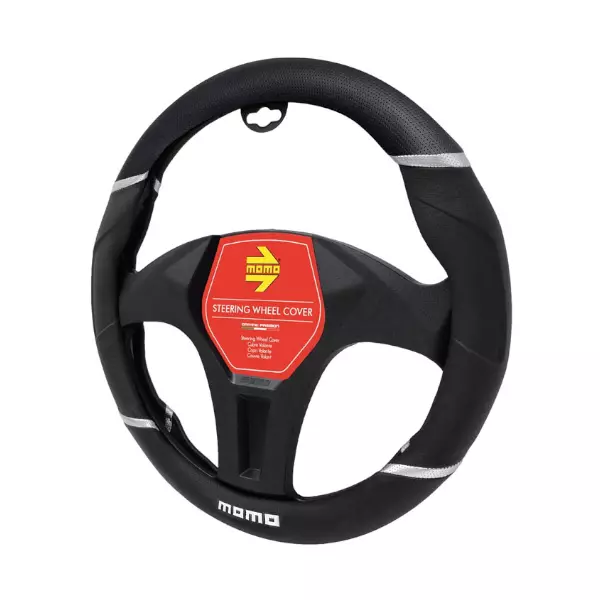 FORRO DE VOLANTE MOMO SWC015BB NEGRO/NEGRO
