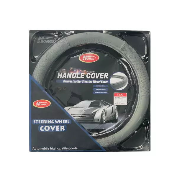 FORRO VOLANTE B069 GY-M CUERO GRIS HOMGS
