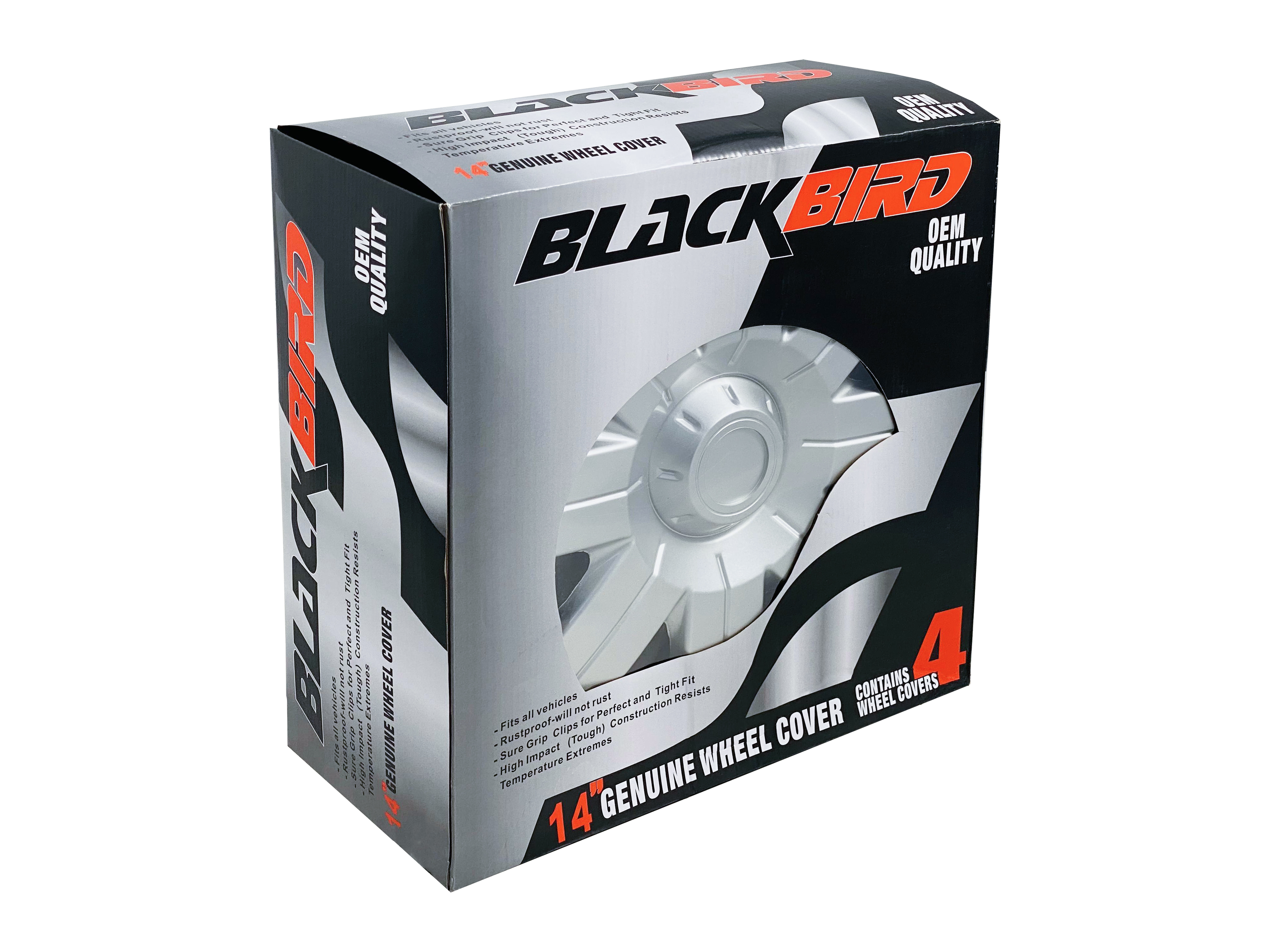 TASA BLACK BIRD 445 140 14" SILVER